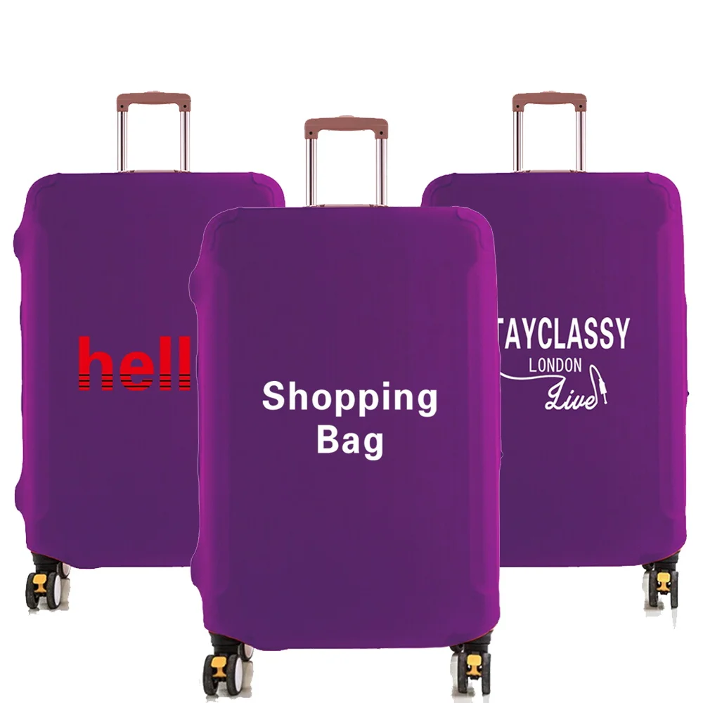 

Travel Elastic Suitcase Dust Cover Luggage Protective Cover Apply 18-32 Inch Trolley Case Walls Series Print Travel Accessories