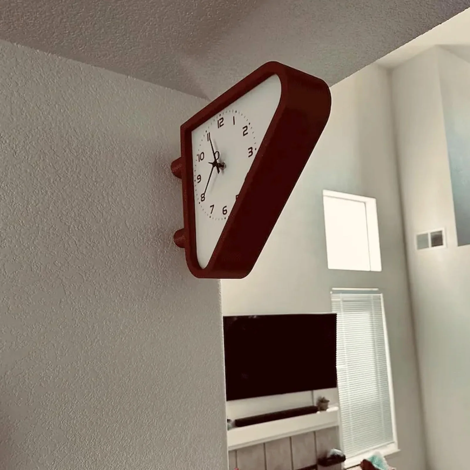 Vintage Industrial Wall Clock Antique Decor Station Wall Clock Slim Hands Double-Sided Wall Clock for Outdoor Decorative Arts