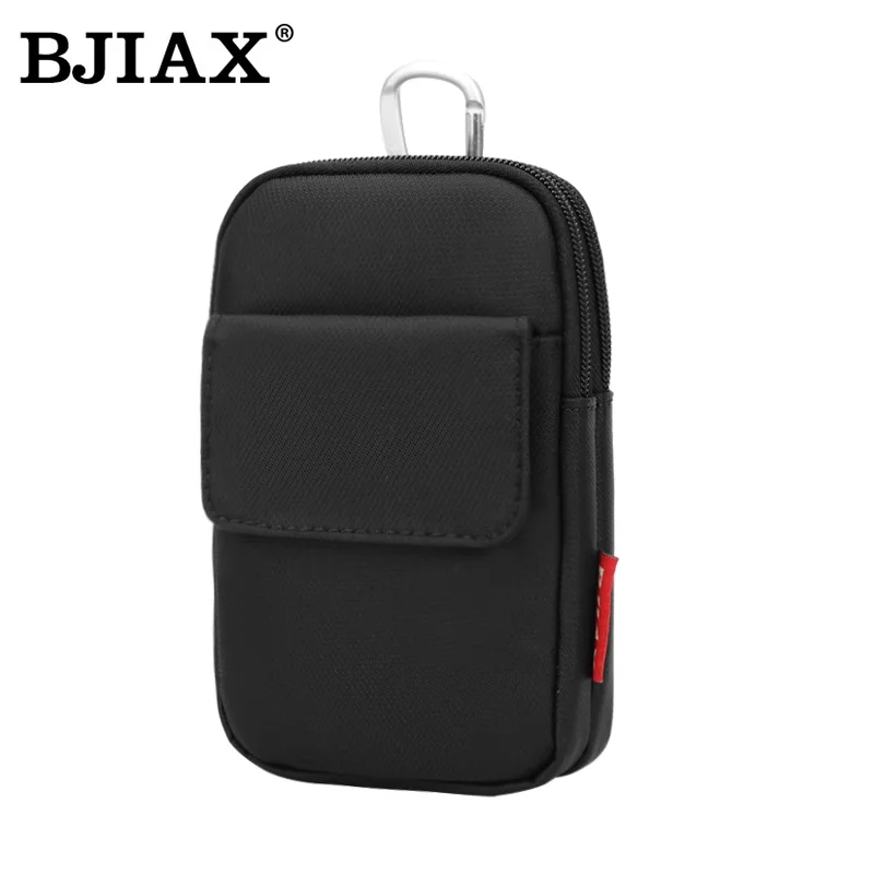 BJIAX Mobile Phone Outside Sports Multi-functional Men\'s Waist Pack Leisure Key Wear Belt 6 Inch Small Hanging Bag