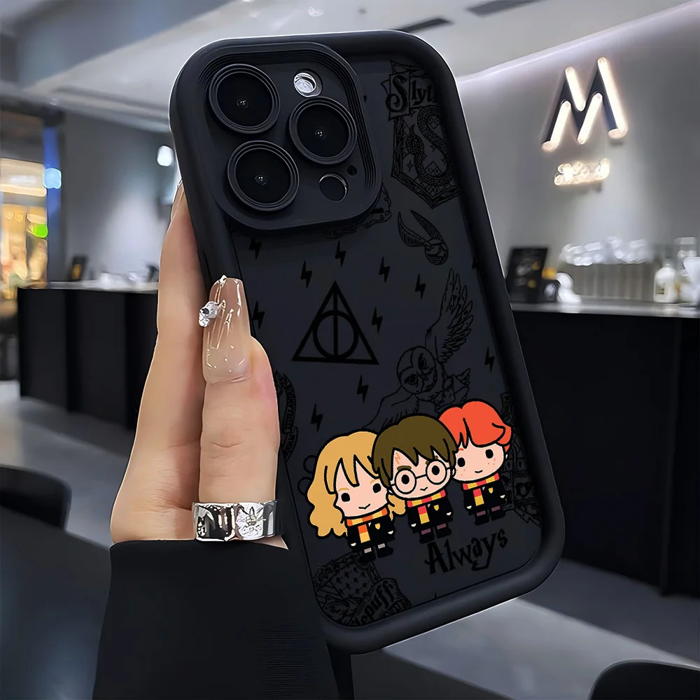 HOT Lovely Potters Wand Harries Phone Case for iPhone 17e 17 16e 16 15 14 13 12 11 Air Pro Max Mini Plus Soft TPU Back Cover view 2