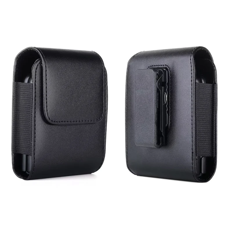 For Samsung Galaxy Z Flip 6 /Flip 5 /Flip 4 Flip 3 /Flip2 Belt Clip Holster Case Cover PU Leather Waist Bag For Motorola Razr 50