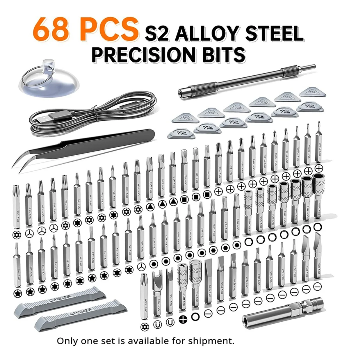 

AA25 Electric Screwdriver Screwdriver Set, 88-in-1 Magnetic Bits, Screwdriver Repair Tool Kit for PC RC Electronic