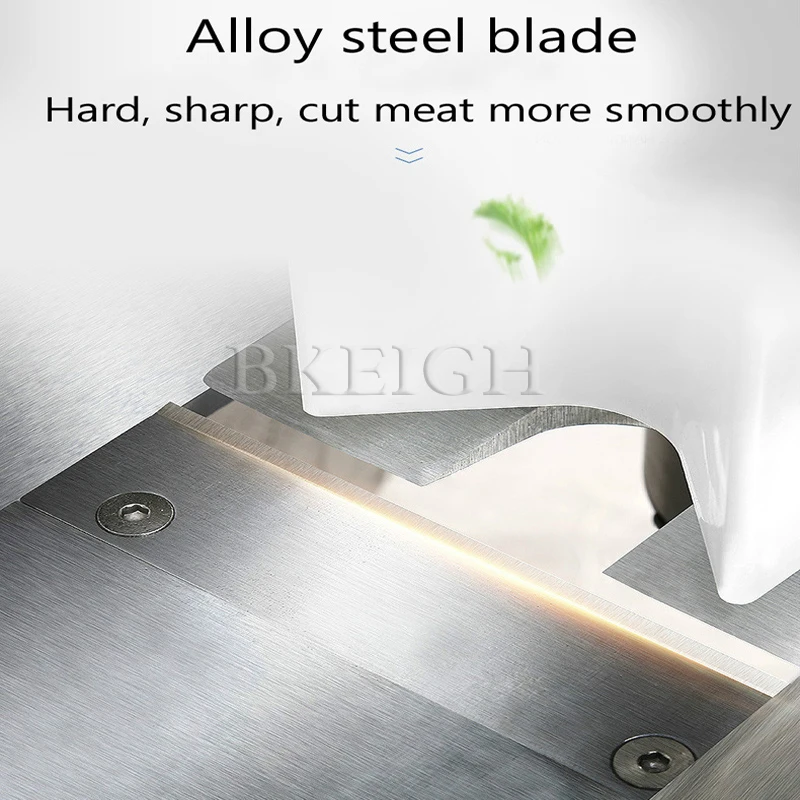 Fully Automatic Meat Slicer for Frozen Sausage Bacon Beef Lamb - Home Kitchen Appliance for Precision Cutting
