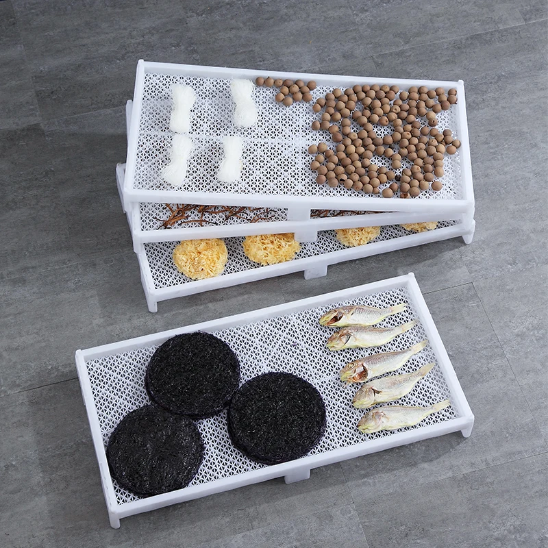 

Утолщенная большая пластиковая прямоугольная корзина для овощей и фруктов с защитной сеткой и поддоном для слива воды, органайзер для домашнего хранения