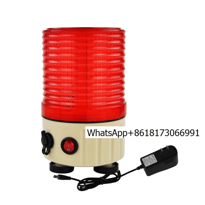 YS-1602J Rechargeable warning light LED rotating flash light Magnetic attraction safety flashing night sound and light