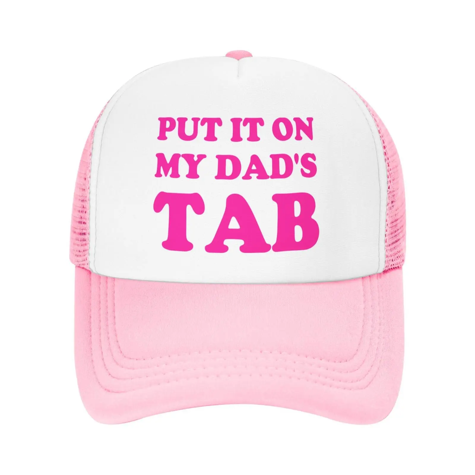 Put It On My Dad'S Tab Funny Hats Vintage Baseball Caps Fashion Baseball Hat Breathable Adult Outdoor Mesh Hat Travelling Cap