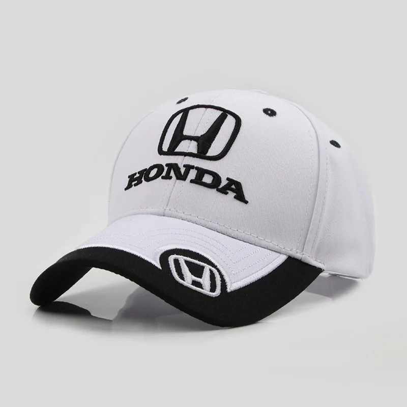 Embroidered Car Logo Baseball Cap Adjustable Casual Sun Hat Sports Cap for Honda Civic Fit Jazz Accord Aviator CRV Odyssey view 2