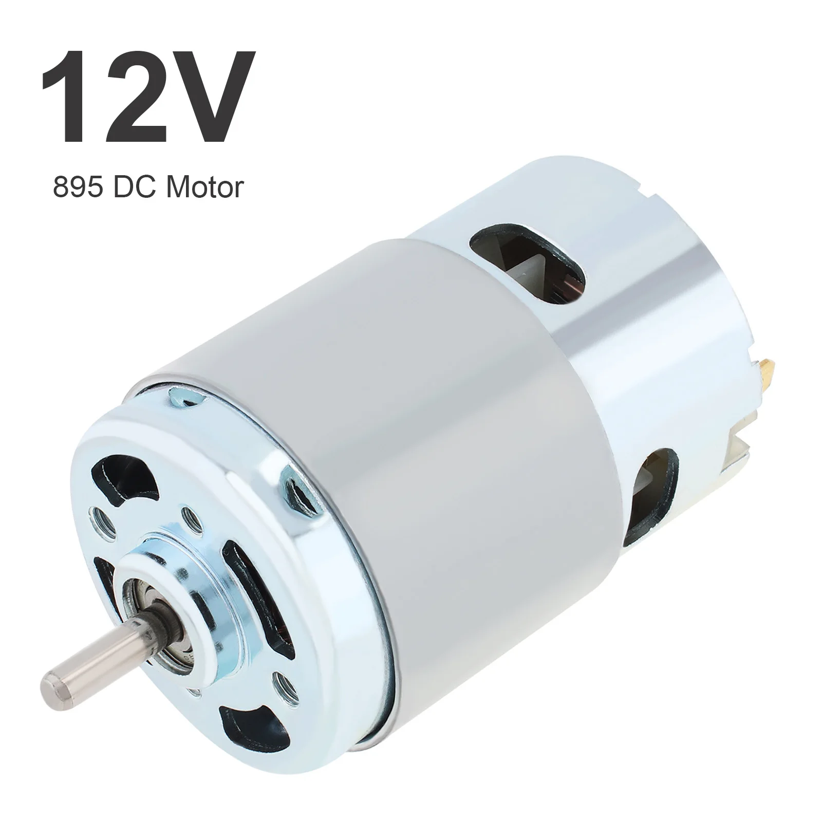 

895 DC Motor 12V 3000-6000RPM High-speed Large Torque Motor for DIY Toys / Drill / Micro Machine with Double Ball Bearing