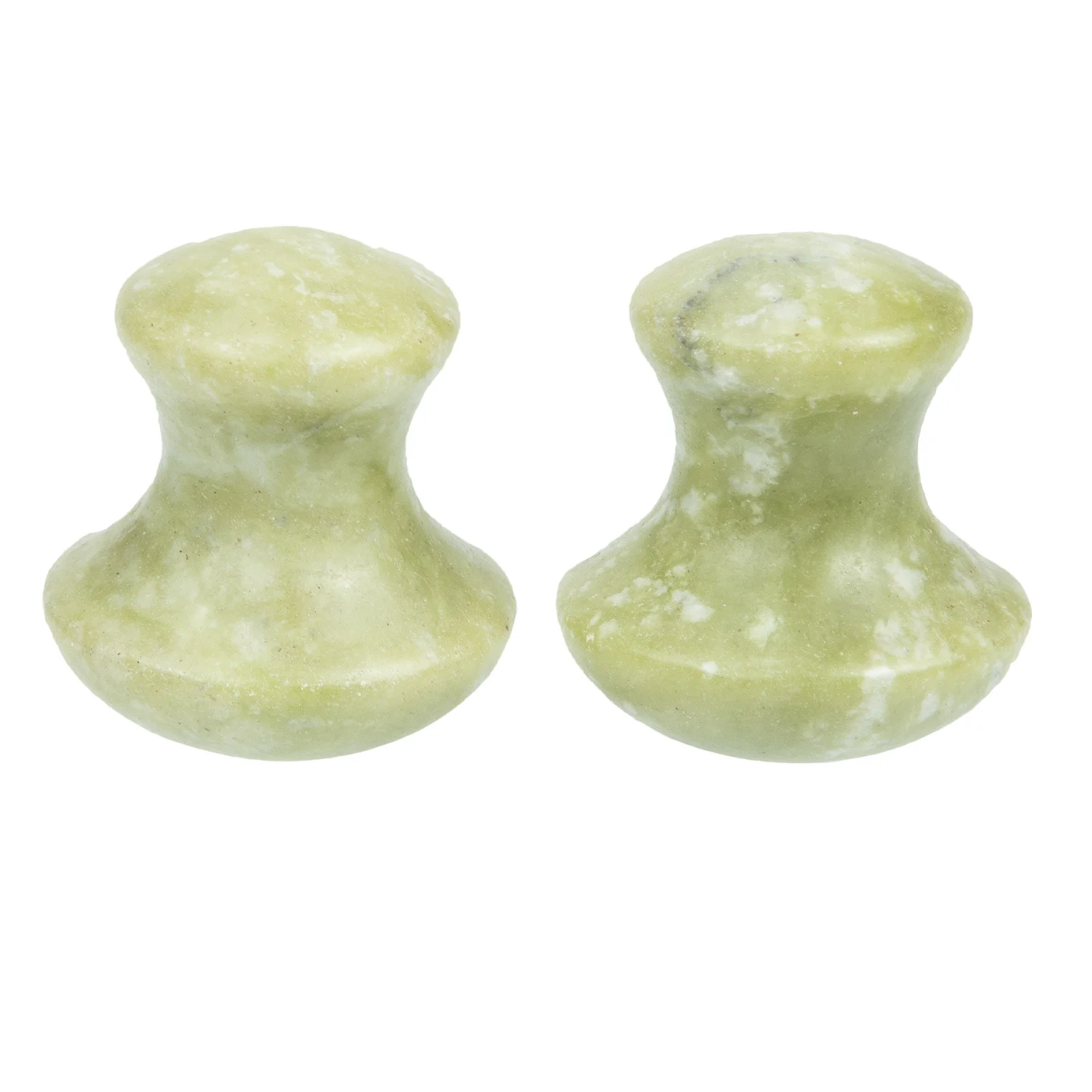 2Pcs Facial Gua Sha Jade Mushroom Massage Tool Scraping Roller for Face Eye Neck Skin Relaxation Beauty Care Gua Sha Tool