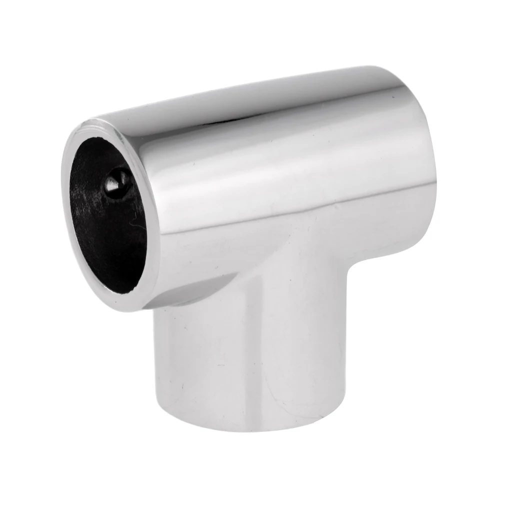 Marine 316 Stainless Steel Boat Marine Handrail Fittings 90 Degree Tee 25mm