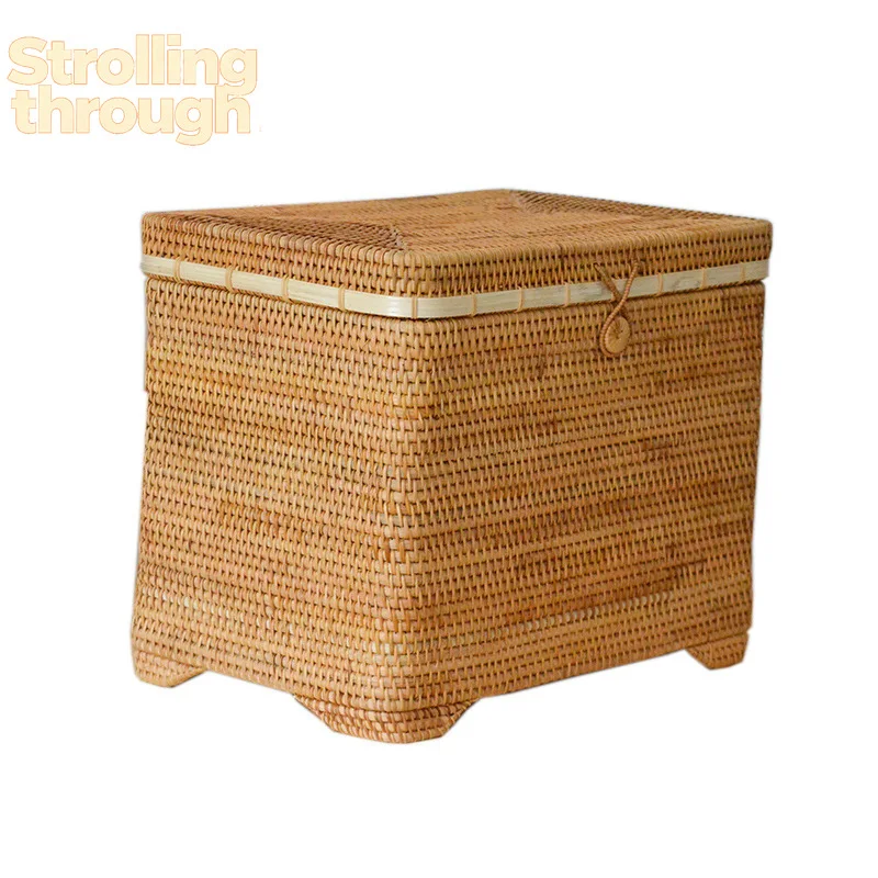 

Nordic rattan weaving basket weaving bedroom miscellaneous clothing storage box living room home home large storage basket