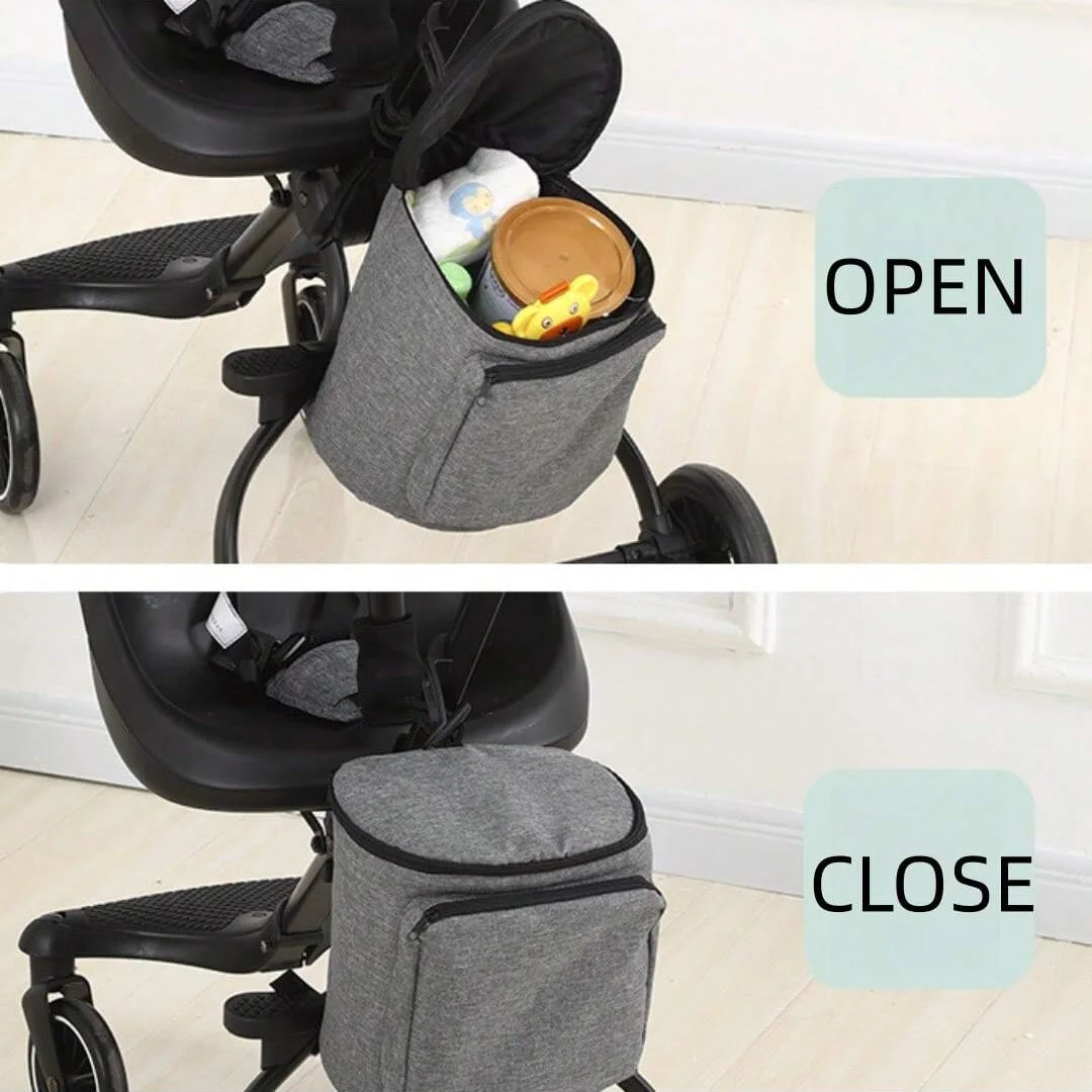 1-piece baby stroller hanging bag, universal handcart hanging bag, paired with storage bag, storage basket, storage hanging bag