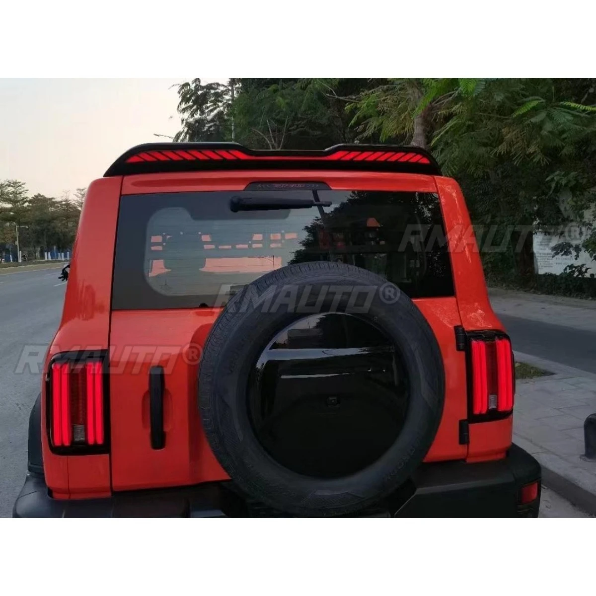 For Great Wall TANK 300 Car LED Rear Roof Spoiler Wing Modification Part Rear Roof Spoiler Wing Car Accessories Exterior Part