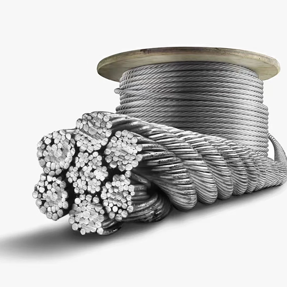 High Quality Wire Rope Steel Lifting Pulley for MA Greenhouse Wire Rope with Hooks Steel Wire Rope for Cableway