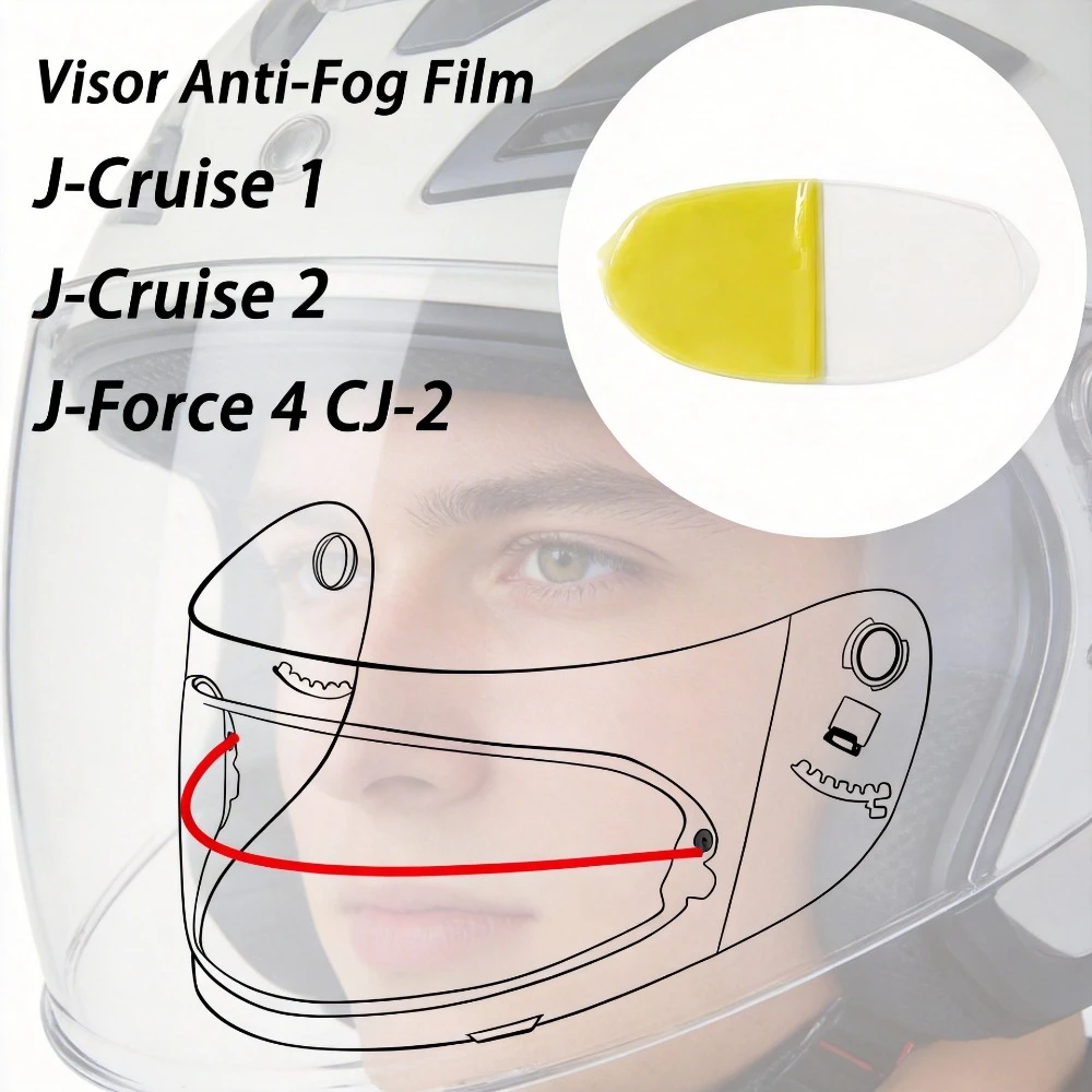 Helmet Visor Film Anti Fog Film Sticker For Shoei J-Cruise 1 J-Cruise 2 J-Force 4 CJ-2 Helmet Lens Accessories Anti-fog Patch