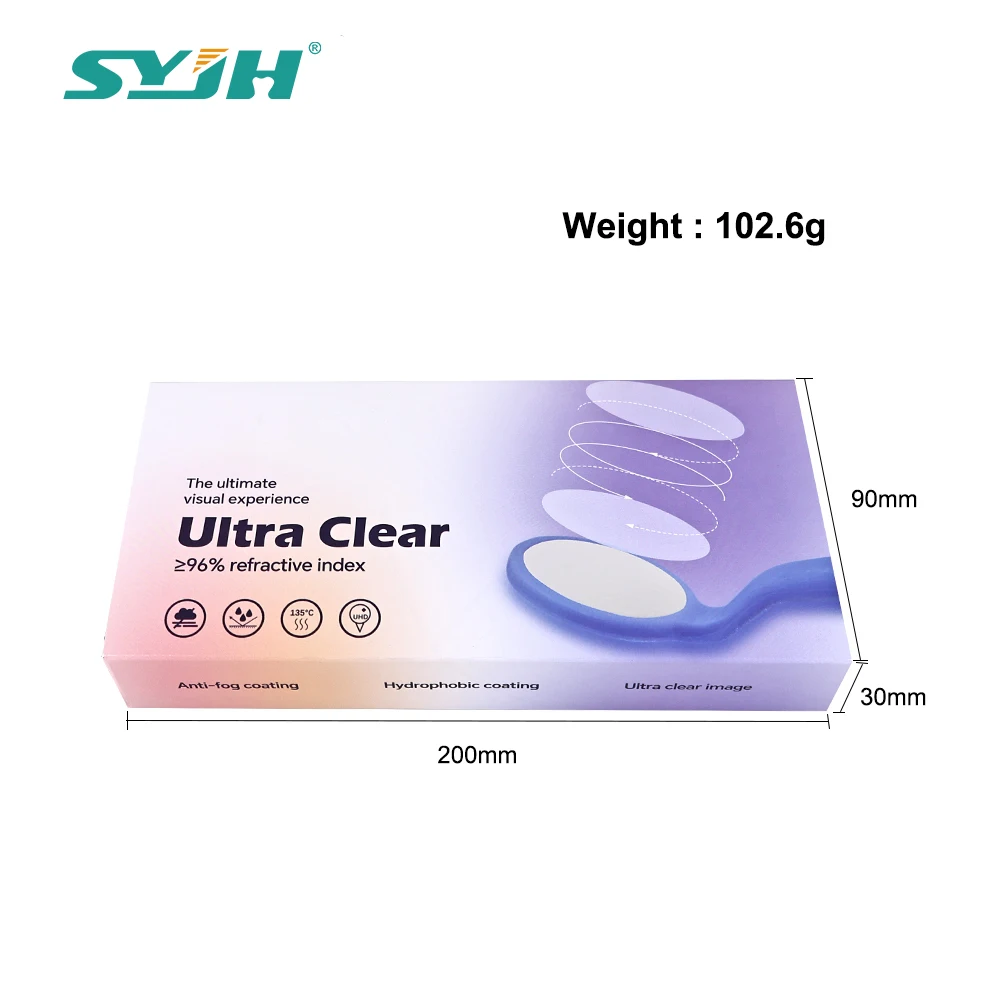 5 قطعة/صندوق الأسنان مكافحة الضباب الترا HD مرآة عاكسات قابلة للتعقيم الترا واضح الفم مرآة فحص الفم طبيب الأسنان أداة