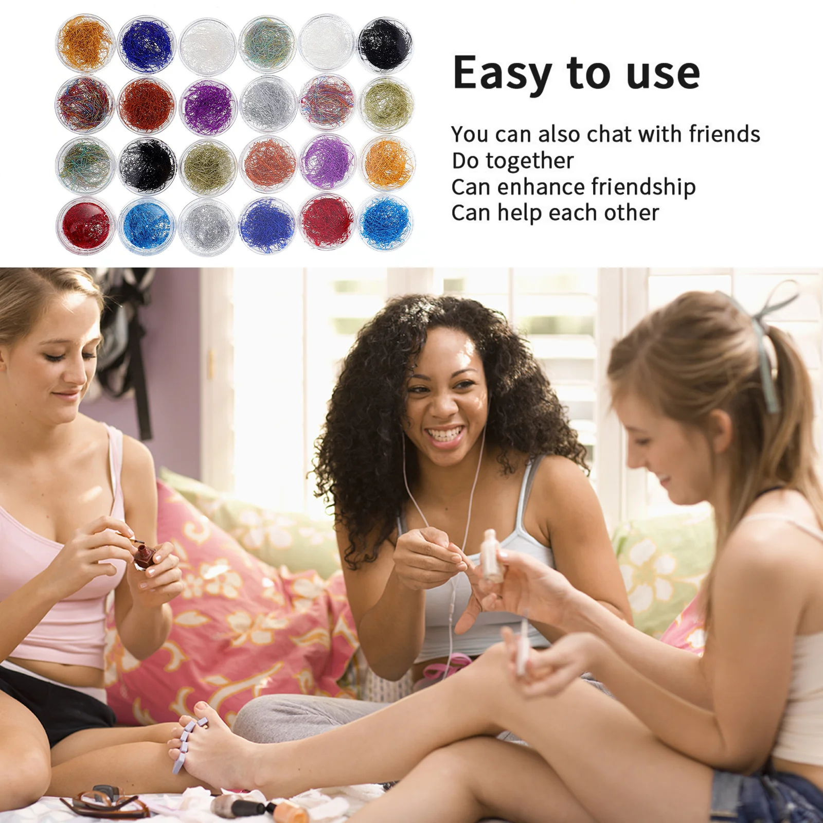 2 scatole di filo metallico per scaglie di lamina, per unghie, doratura, imitazione foglia di seta, strisce glitterate leggere e durevoli, accessori fai da te