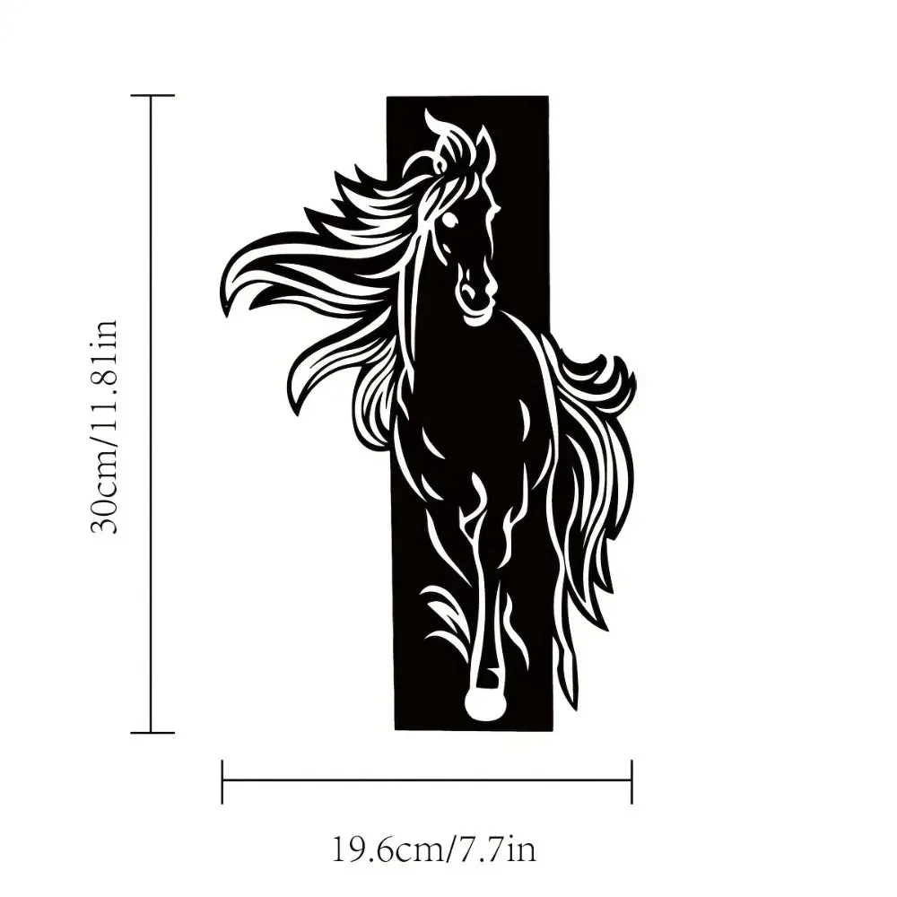 Free Spirit Horse Metal Wall Art, Stylish Decor for Living Room, Nice Housewarming Gift