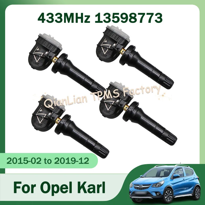 

1/4 шт. 13598773 системы контроля давления в шинах 433 МГц датчик TPMS для Opel Karl Antara Mokka
