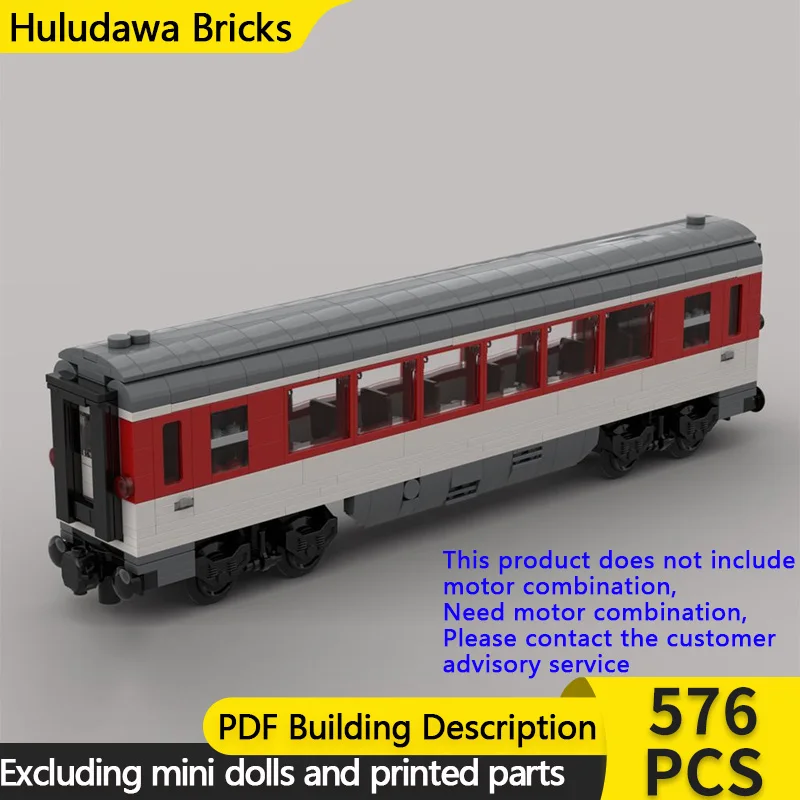 

City Car Model MOC Building Bricks German Railway Intercity Train Modular Technology Gifts Holiday Assemble Children Toys Suit