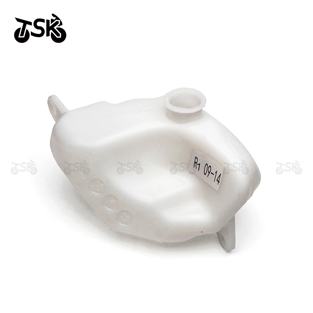 Motorcycle Radiator Water Coolant Overflow Reservoir Tank For YAMAHA YZF R1 2002-2003 2004-2006 2007-2008 2009-2014 PP Plastic