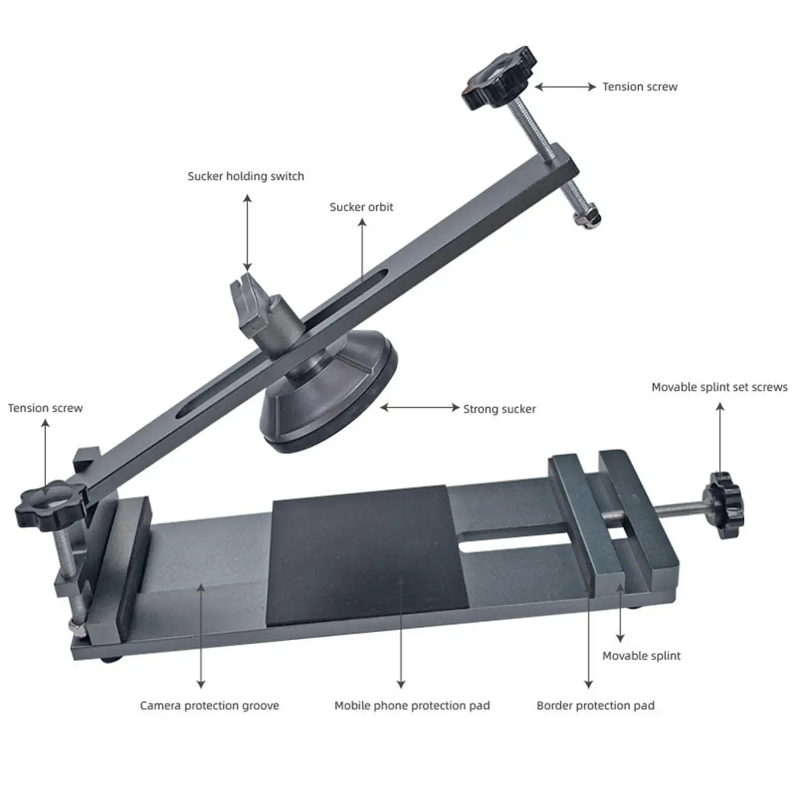 

for Mobile Phones Screen Removal Tool Easy to Use with Suction Cup Phone Screen Separator Tool Aluminium Alloy Phone Repair Jig