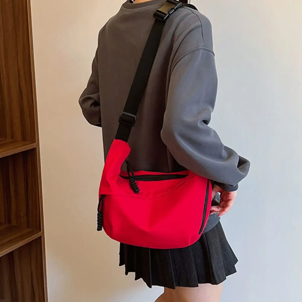 

Модная нейлоновая сумка через плечо в корейском стиле, парусиновая большая вместительная сумка из ткани Оксфорд, универсальная простая женская сумка для пельменей