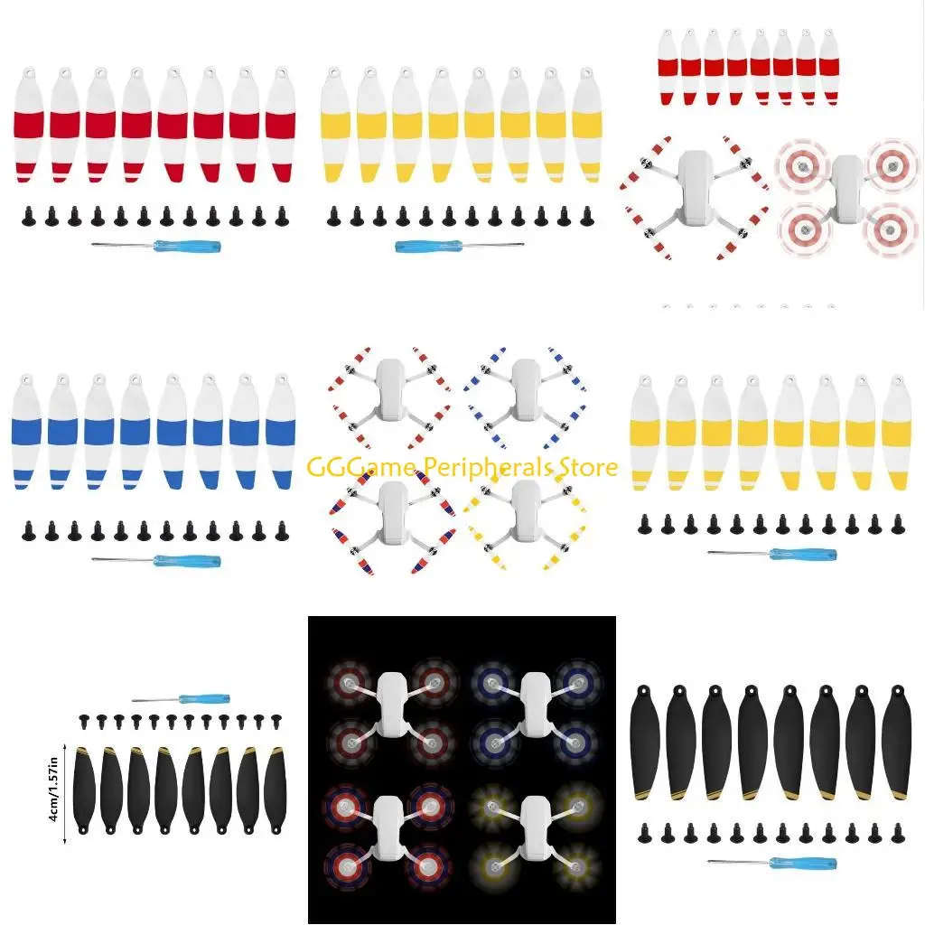 

U55B 1Set Airplanes Noise Reductions Bladee Propellers Wing Tip Propellers for Mini Quadcopter