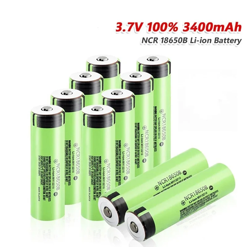 18650 100% Original NCR18650B 3.7V 3400mAh 20A Discharge Panasonic 3.7V 18650 Rechargeable Lithium Battery High Quality