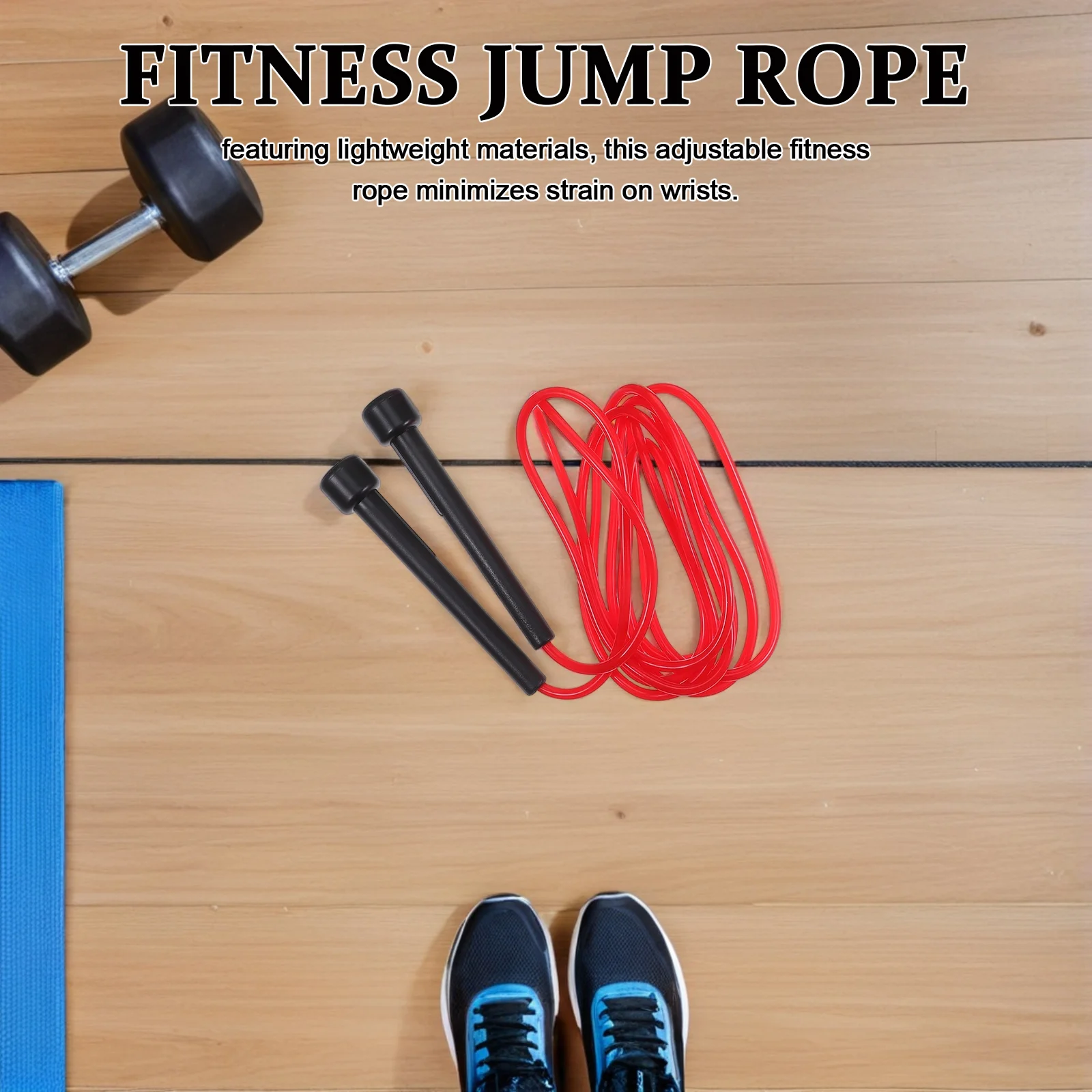 

7 шт., скакалка из ПВХ, регулируемая скоростная веревка, легкие высокоскоростные подшипники, нескользящие ручки для тренировок в тренажерном зале, бокса