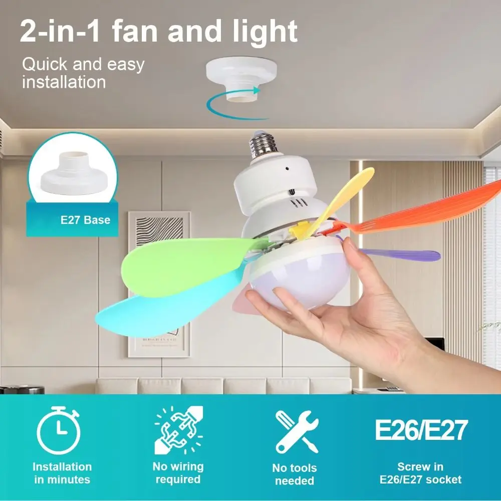 モダンなリモコン付きシーリングファンライト、調光可能e27口金ledライトファン、30w-40w静音シーリングファン、レストラン用