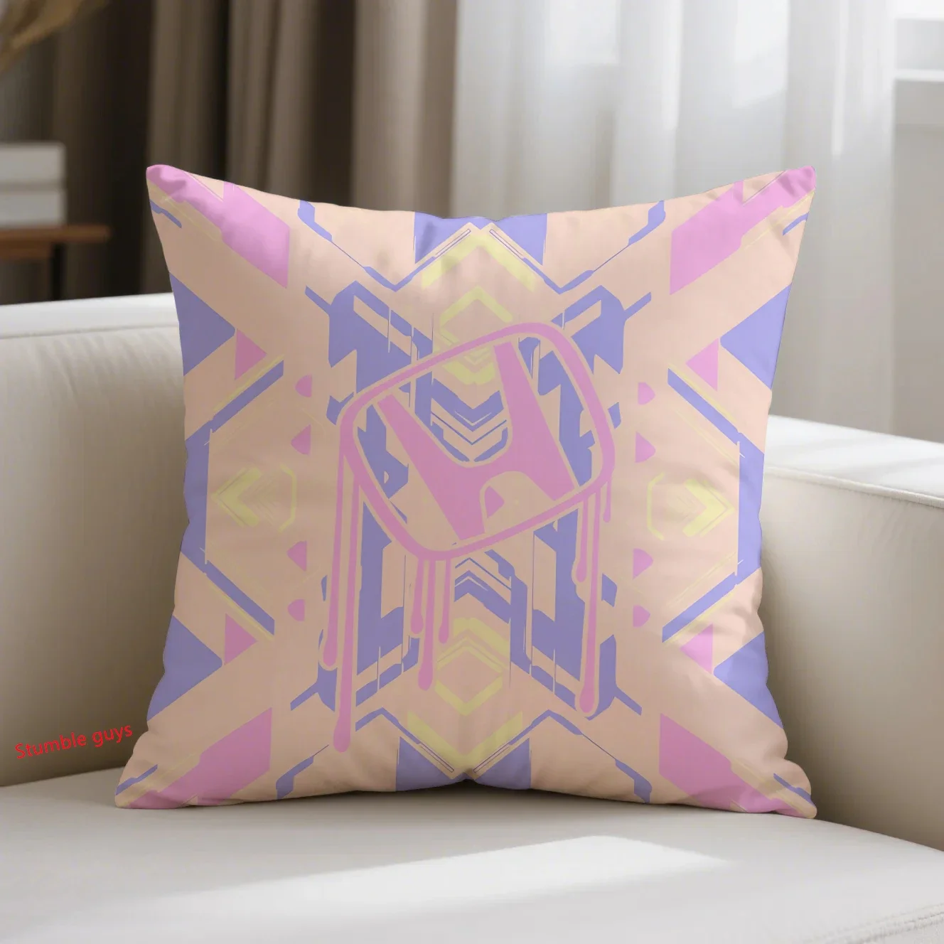 45X45cm Honda Sofa Cushion Cover Sports Motorcycle Racing Decorative Home Essential