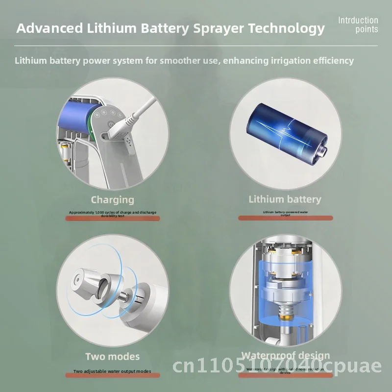 

Electric High-Pressure Watering Can 1.5L/2L/2.5L Automatic Sprinkler Garden Flower Artifacts Disinfection Spray Kettle for