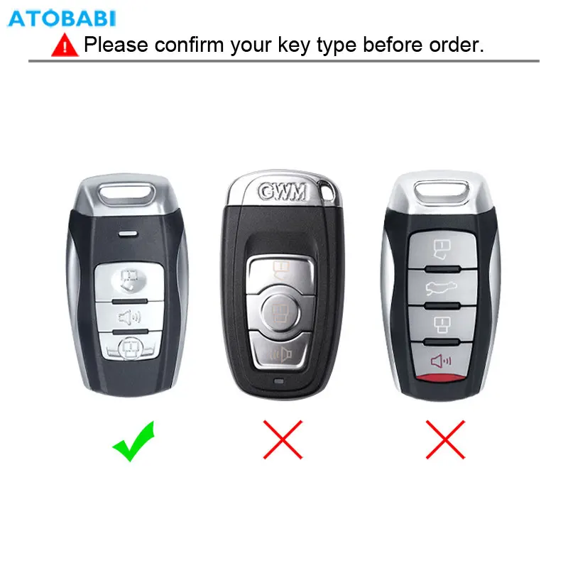 TPU Car Key Cover per GWM Great Wall Haval 2017 2018 2019 2020 2021 H2 H6 Coupe Remote Fobs Shell Protector case accessorio Auto