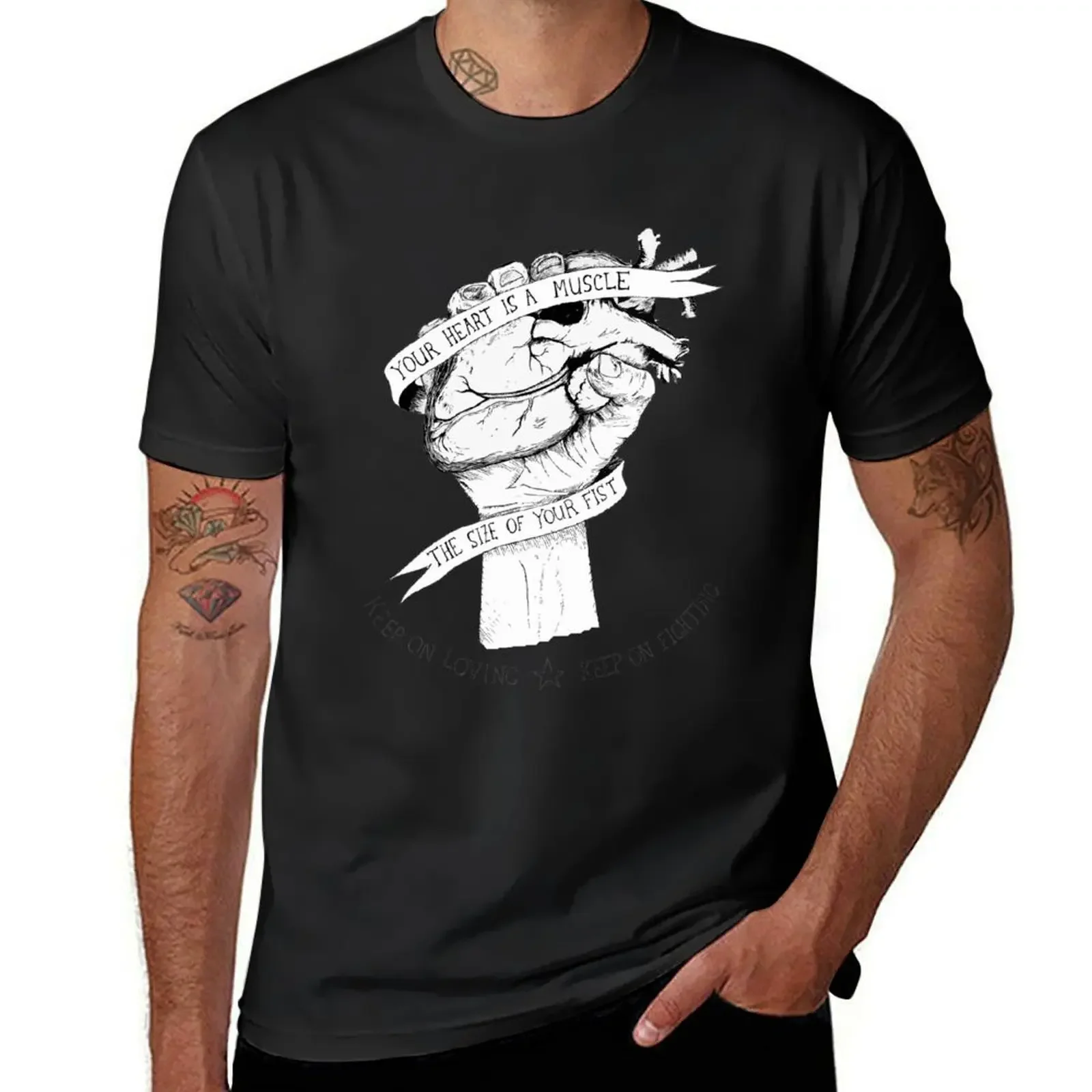 

Your Heart Is A Muscle T-Shirt plain anime tshirt croswit shirt man mens clothes