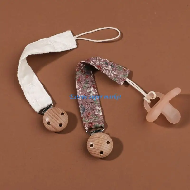

090B Simple Baby Pacifier Clip Chain Newborns Teether Rope Soother Toy Strap Lovely Pacifier Clip Lanyard Belt for Infants
