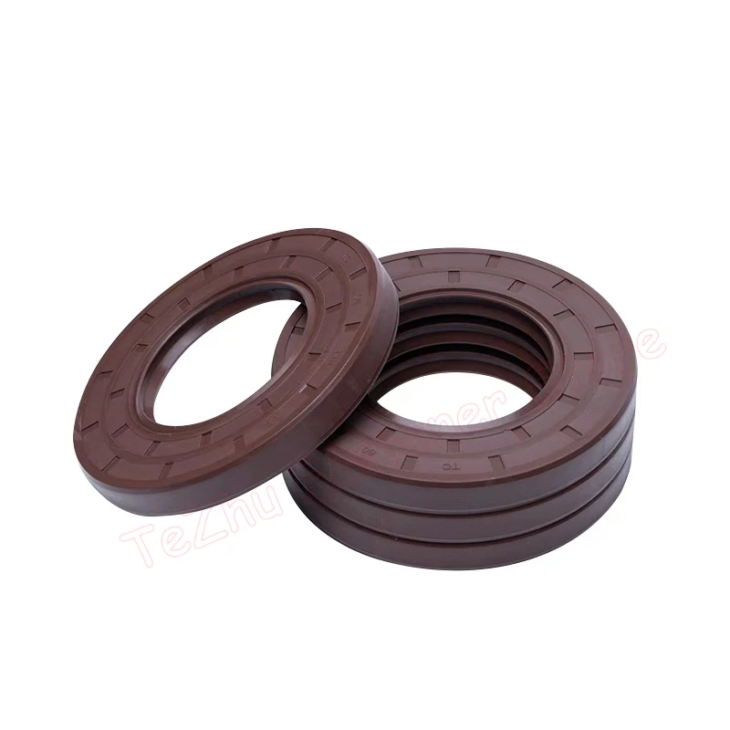 ID 43 44 45 46 47 48 49 50mm FKM Fluorine Rubber Skeleton TC Oil Seal High Temperature Washer Gasket Acid Resistance Abrasion