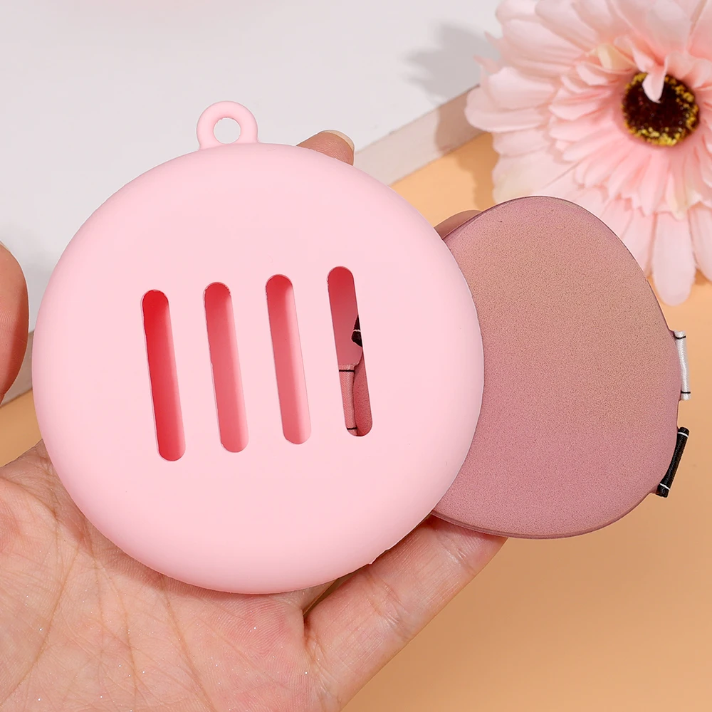 Silicone Storage Box Powder Puff Beauty Egg Storage Bag Breathable And Portable Travel Makeup Brush Cleaning Tools Accessories