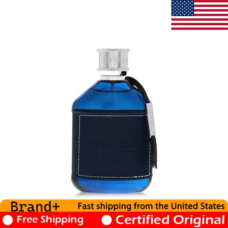 

Nitro Blue Pour Homme by Dumont Paris 3.4 Ounce EDP Cologne for Men Lasting Oriental Woody Pheromones Perfume 100 ML