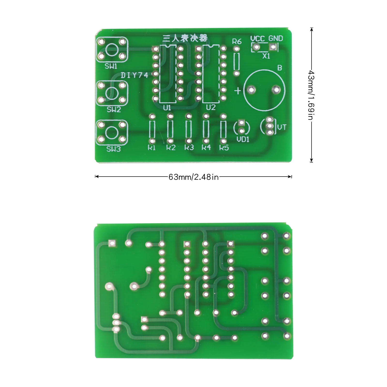 Kit elettronico fai-da-te Kit da laboratorio per macchine da voto per tre persone F o laboratori di formazione per studenti su principi elettronici