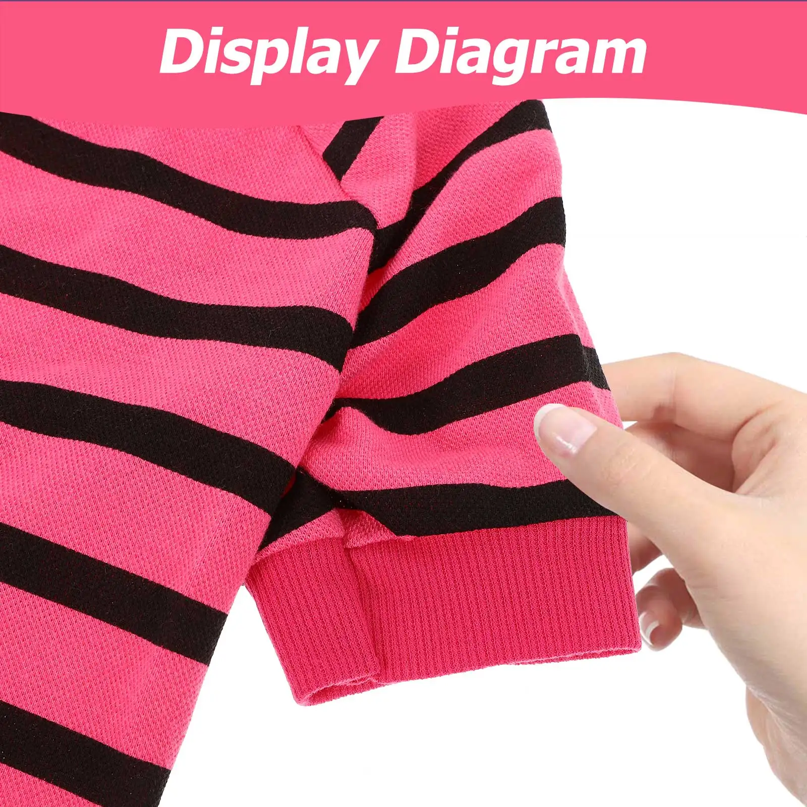 

Cotton Breathable Shirt Striped Pet Outfit Puppy Clothes Summer Sweatshirt Party Festival Costume Photo Session Lightweight