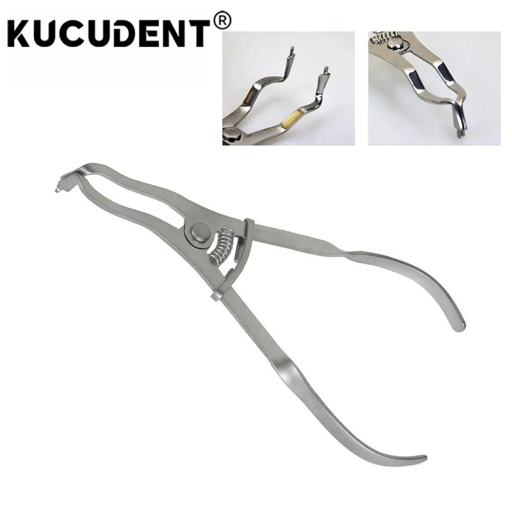 KUCUDENT 1PC Dental Matrix Band Forming Plier Sectional Contoured Stainless Steel Rubber Dam Clamp Forceps Orthodontic Tool