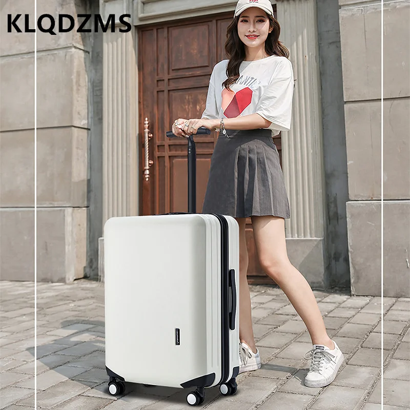 KLQDZMS Ultra-Light Luggage Single Trolley Suitcase Universal Wheel Password Box 20 Inch Men's And Women's Luggage 22