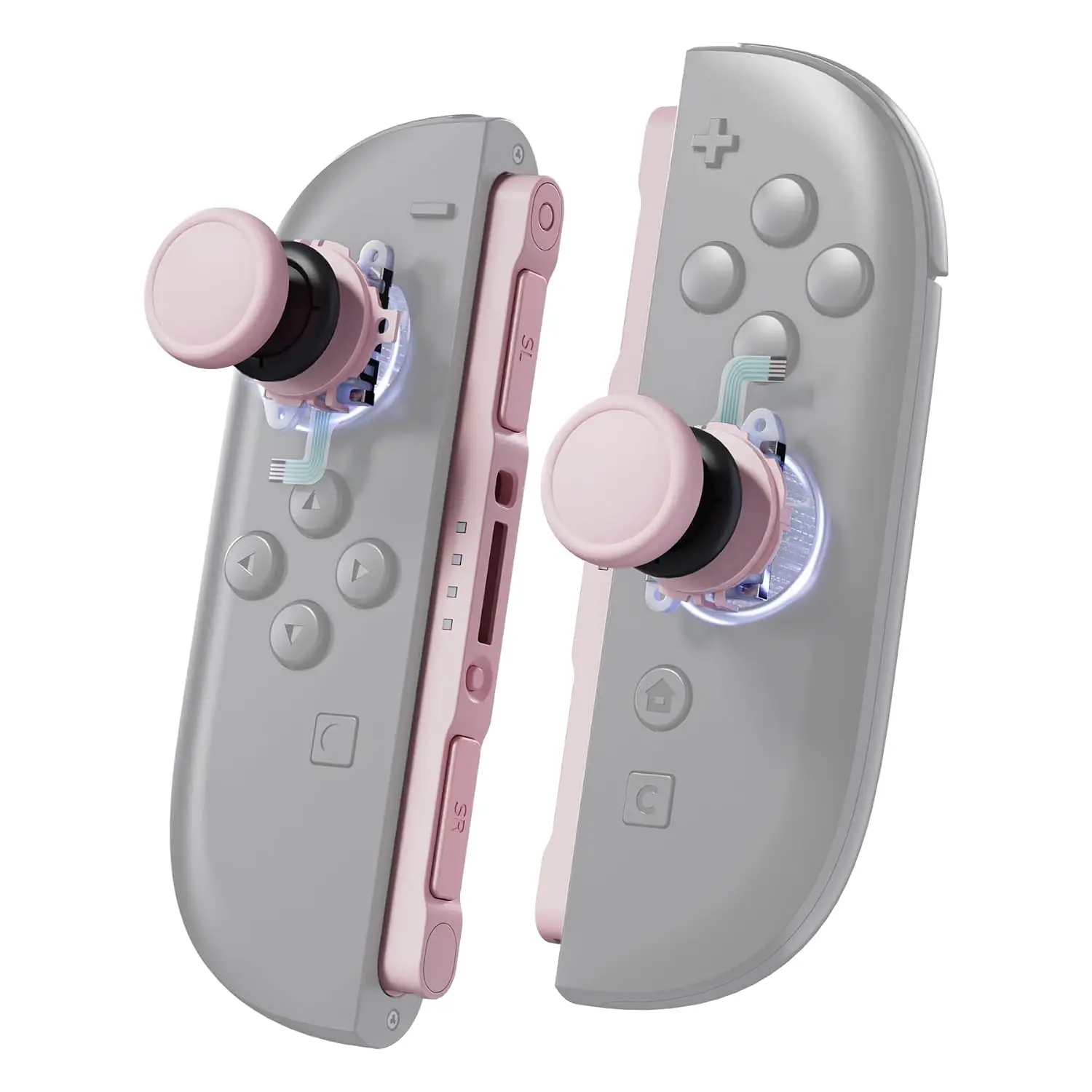 Kit Completo 2 Joy-Cons para Nintendo Switch + Grips e Capas