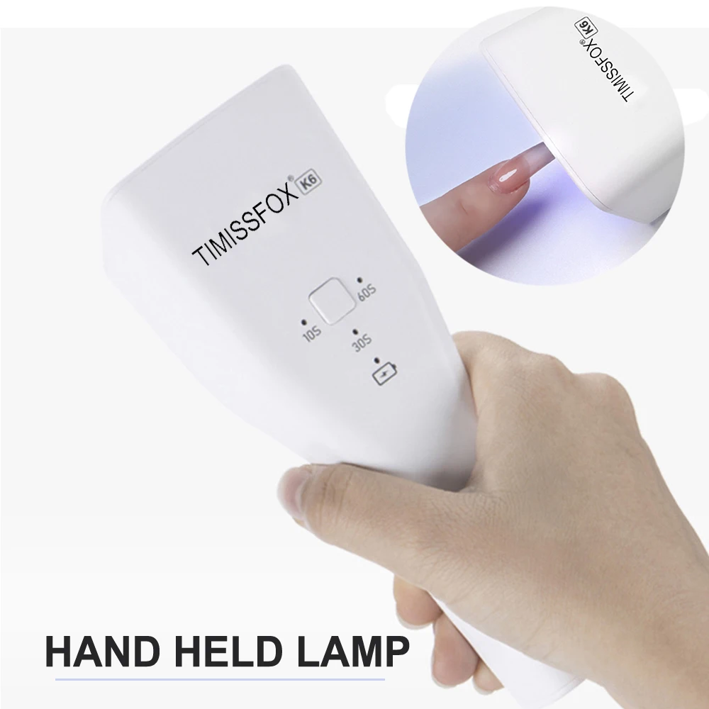 مصباح Led صغير بالأشعة فوق البنفسجية مصباح أظافر قابل لإعادة الشحن لآلة تجفيف الأظافر المحمولة لطلاء الأظافر أدوات تزيين الأظافر بالأشعة فوق البنفسجية مصباح جل