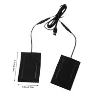 USB Electric Heating Pad For Gloves 5V USB Gloves Heated Pad 2 in1 Warming heating pad Carbon fiber heating cloth for Winter 6