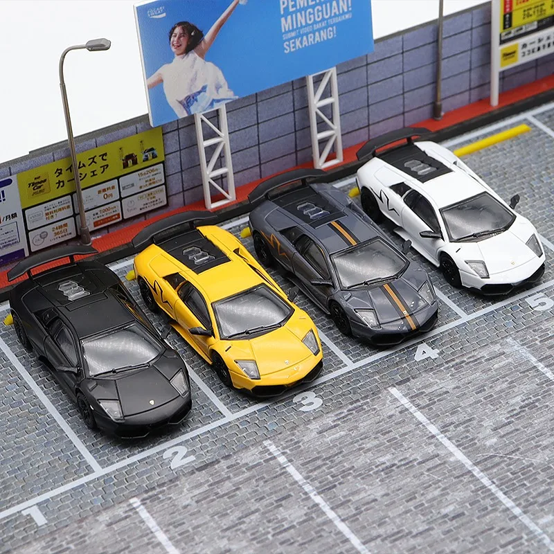 1:64 Supercar 670 Bat Bull LP670-4 SV, modelo de carro em liga fundida, adolescentes brincam com, decoração de adultos, presente de aniversário.