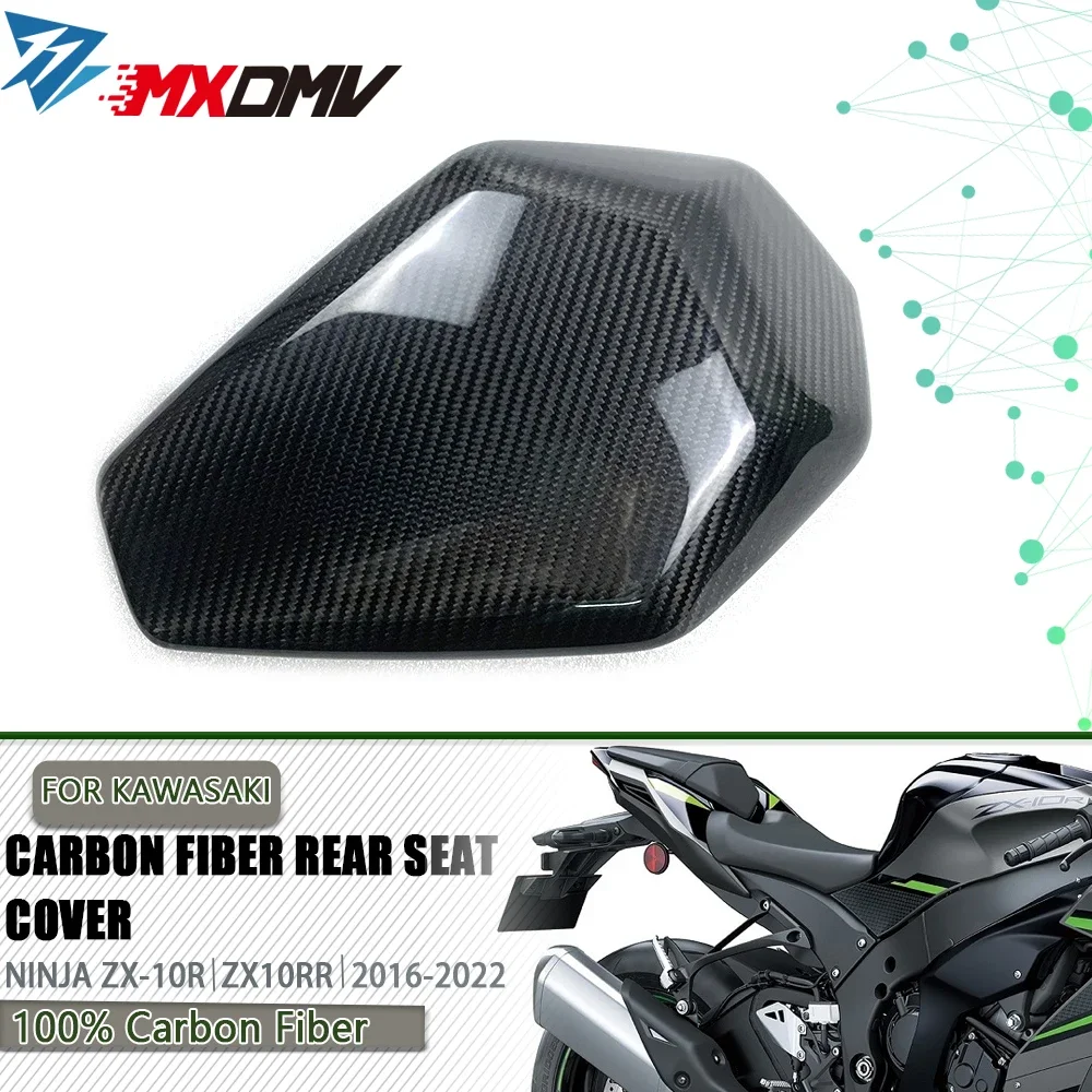 

Rear Passenger Seat Cover Carbon Fiber Fairing For KAWASAKI NINJA ZX10R 2016- 2022 ZX 10R Motorcycle Tail Hump Seat Cowl