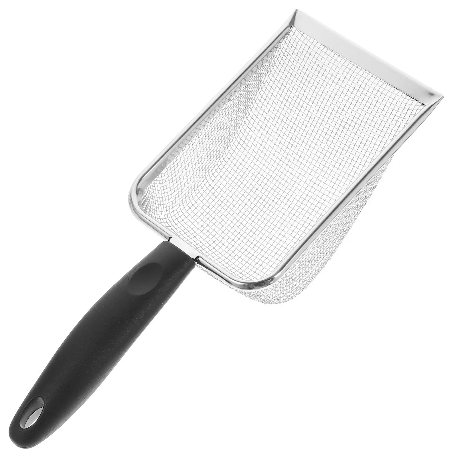 Heavy-Duty Sand Filter Shovel with Fine Mesh Stainless Steel Blade Perfect for Beach Shell Hunting Portable Lightweight Beach