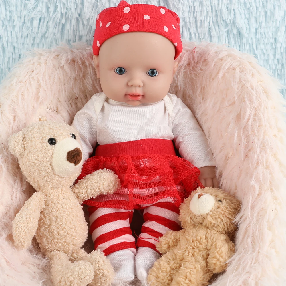 IVITA WG1505 30cm Silicone Reborn Baby Doll High Quality Realistic Full Body 1.1kg Educational Toy for Children Girl Bebe